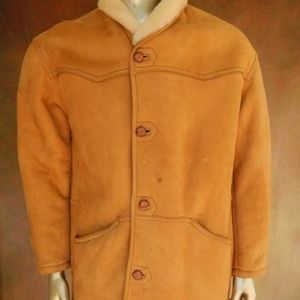 Womens XL Shearling Barn Coat